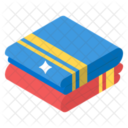 Flag fabric materials icon